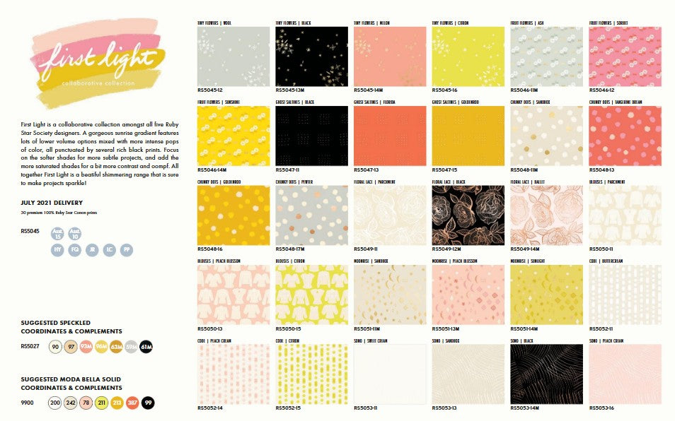 First Light - Floral Lace Parchment - Ruby Star Society