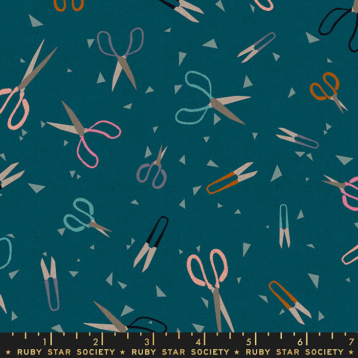 Darlings 2 - Snip  Snip Teal CANVAS - Ruby Star Society