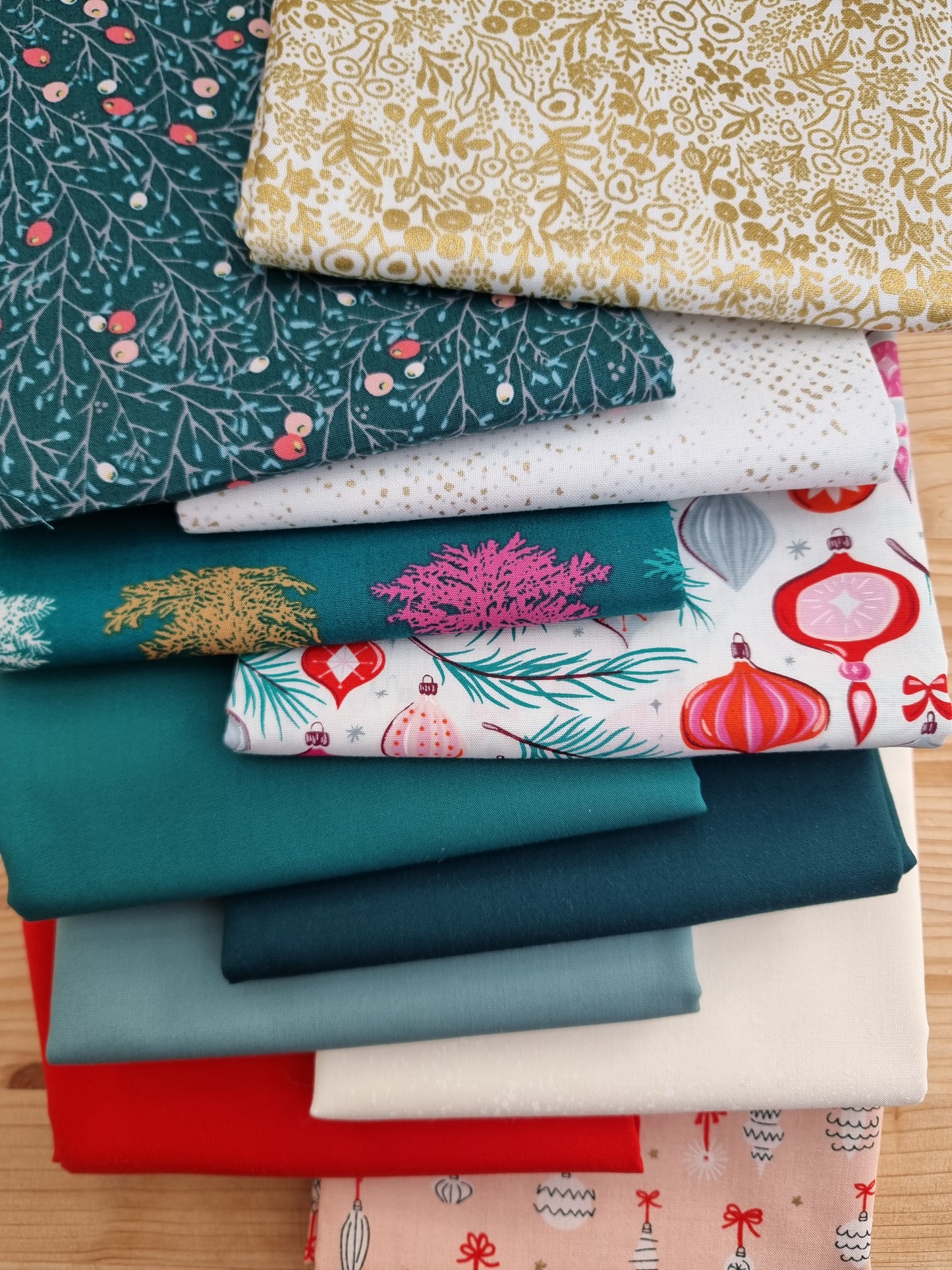 Assortiment de tissus - Etoile de Noël