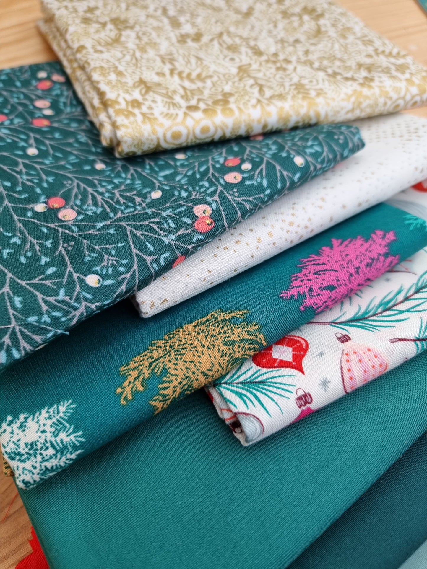 Assortiment de tissus - Etoile de Noël