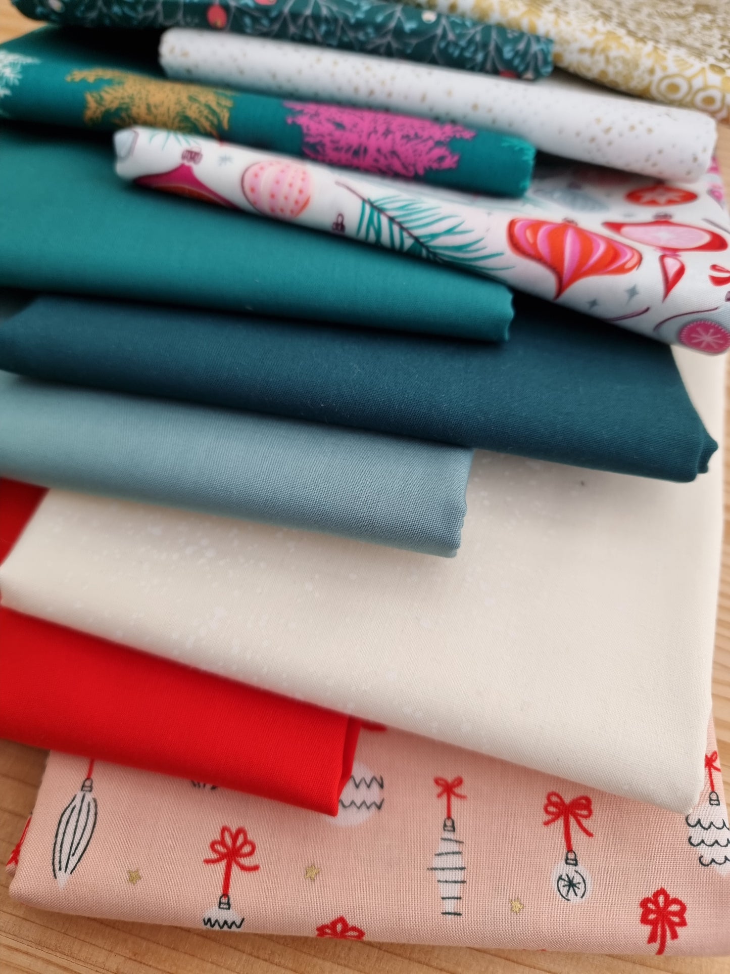 Assortiment de tissus - Etoile de Noël