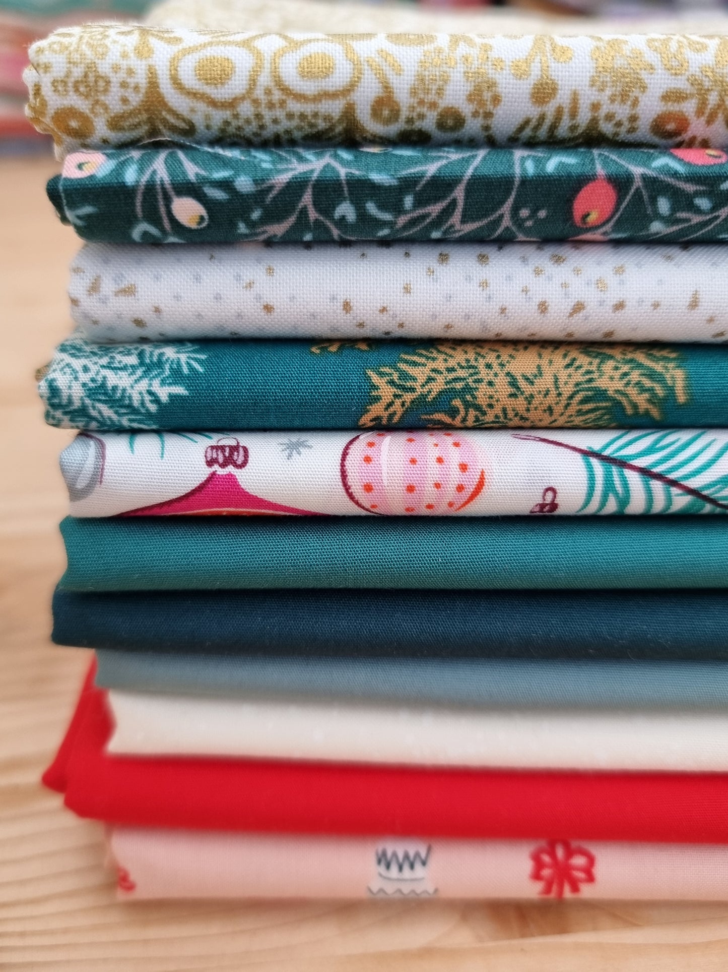 Assortiment de tissus - Etoile de Noël