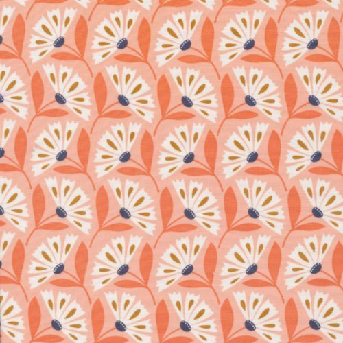 Floral Deco - Organic Daisy RAYONNE - Cloud 9