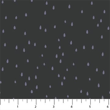 Ghost Town - Rain Drops Black - Figo Fabrics