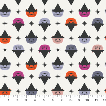 Ghost Town - Hats & Cats - Figo Fabrics