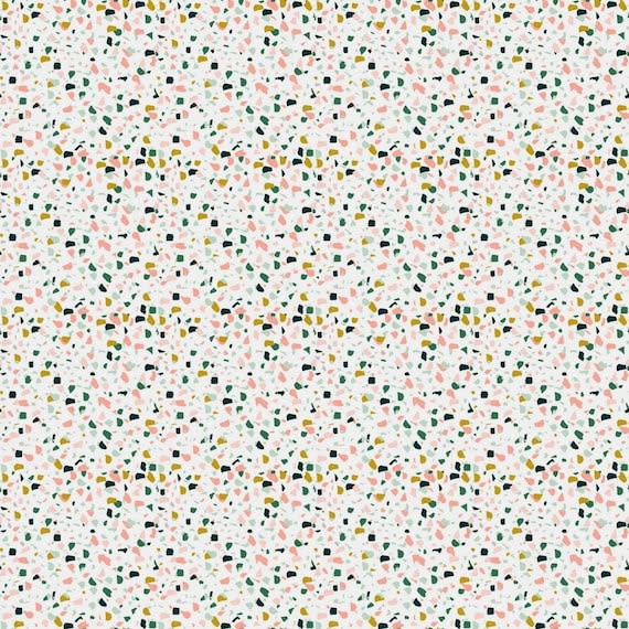 Hibiscus - Confetti White - Figo Fabrics