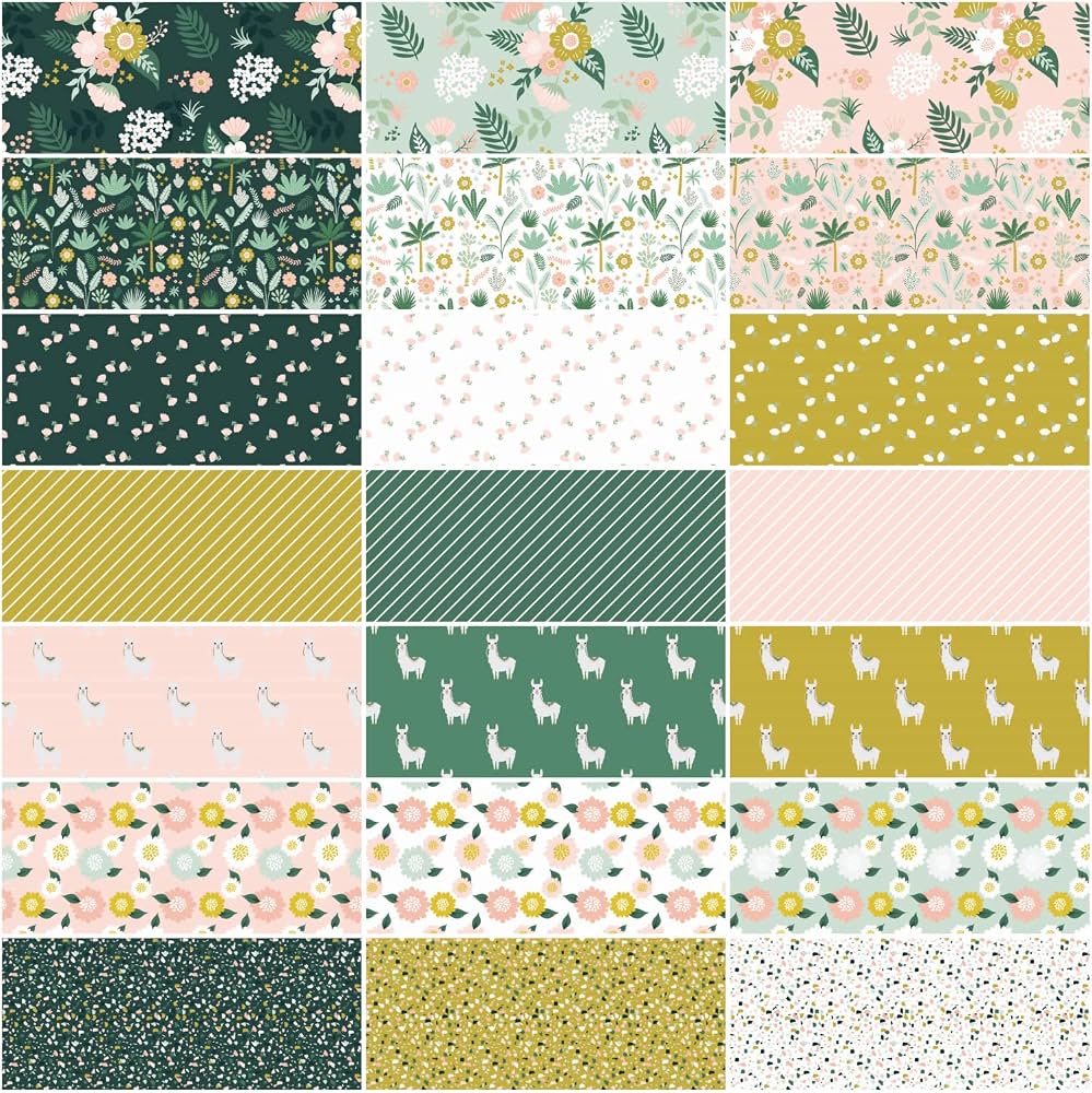 Hibiscus - Ditsy Hunter Green - Figo Fabrics