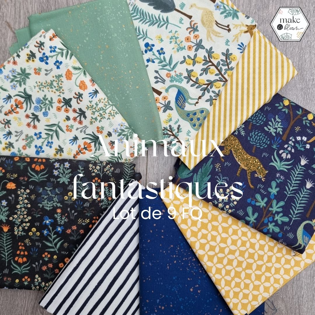Assortiment de tissus - Animaux fantastiques