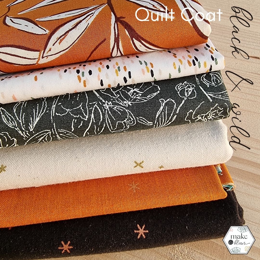 Assortiment de tissus - Black & wild