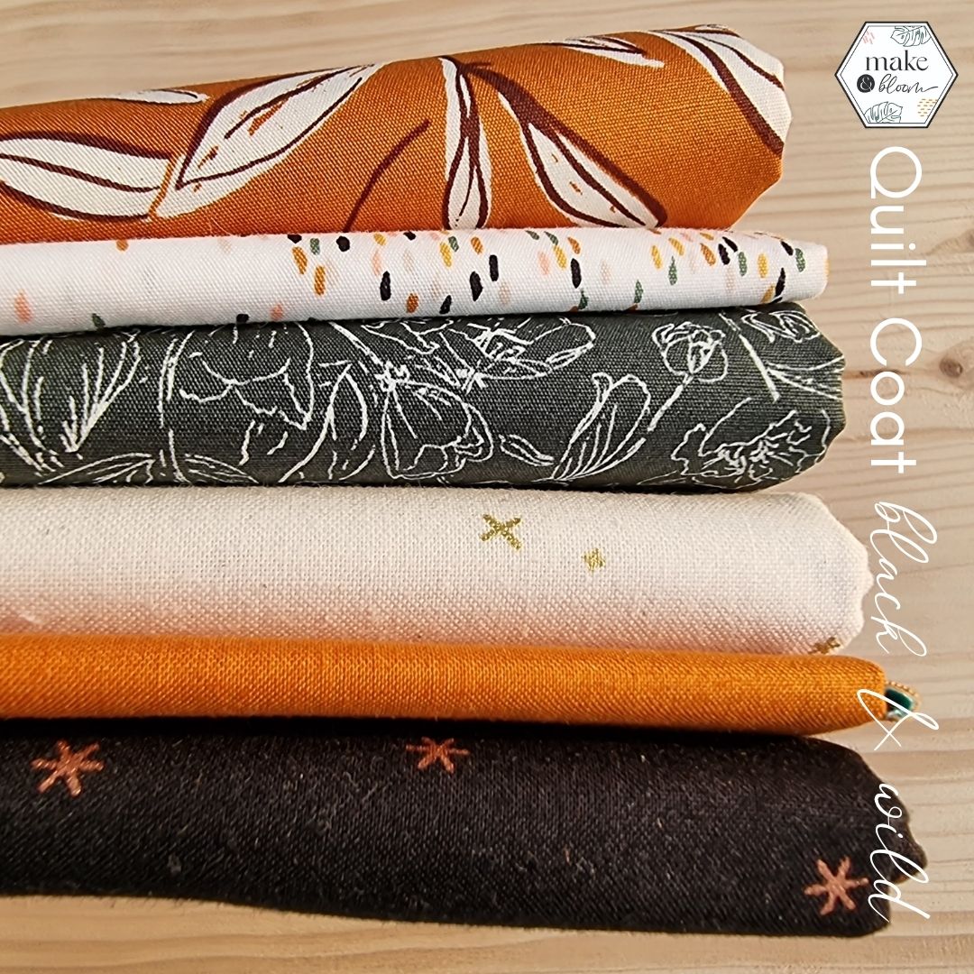 Assortiment de tissus - Black & wild