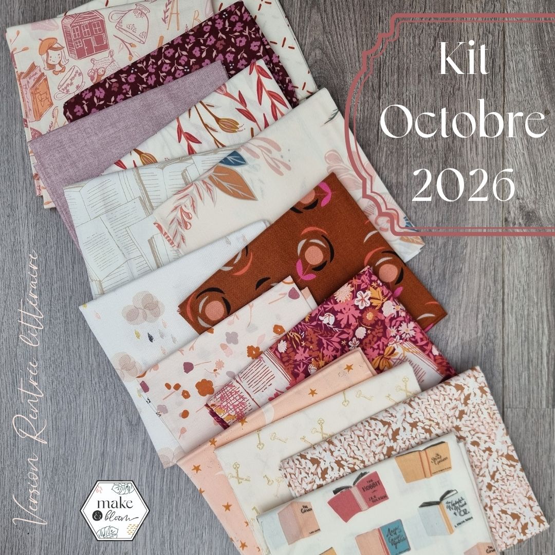 Lot de tissus Octobre 2026 - Rentrée littéraire
