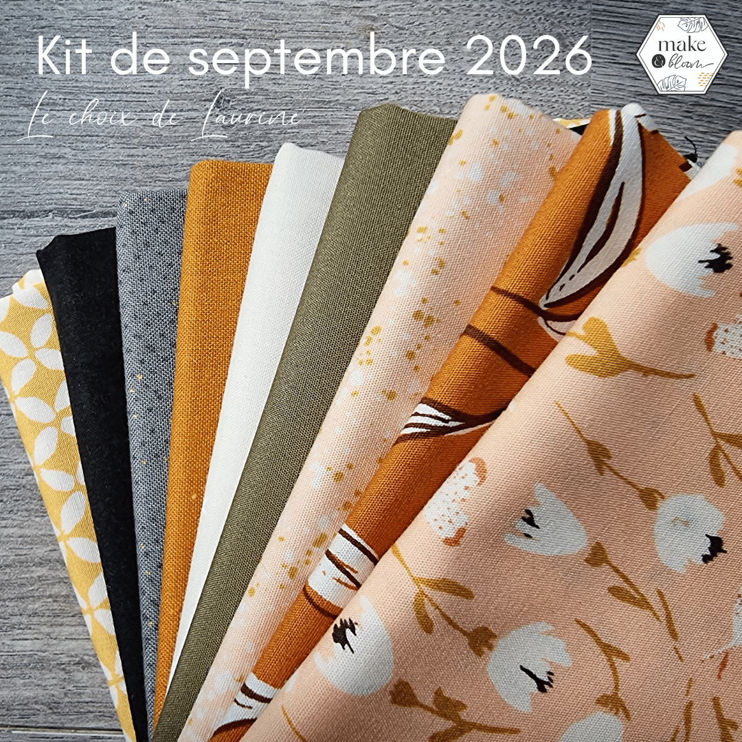 Assortiment de tissus - Lot FQ septembre 2026