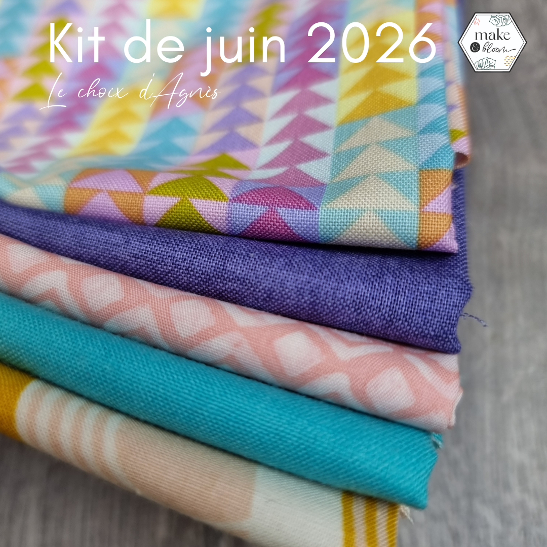 Assortiment de tissus - Lot FQ de juin / Agnès