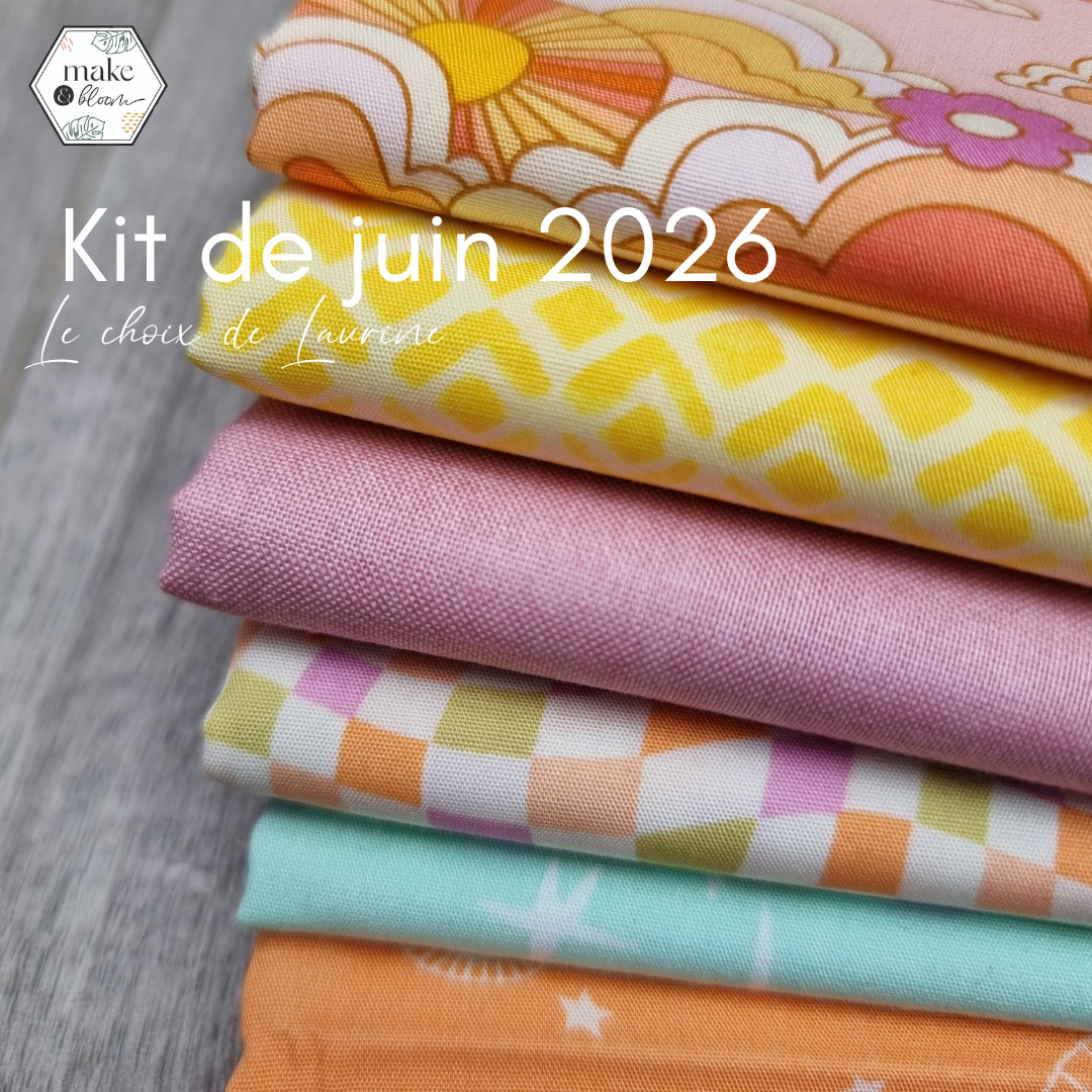 Assortiment de tissus - Lot FQ de juin / Laurine