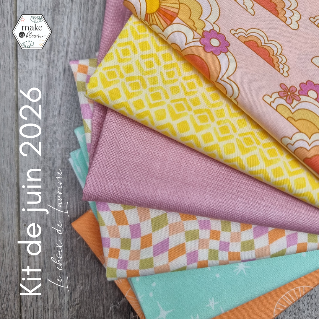 Assortiment de tissus - Lot FQ de juin / Laurine