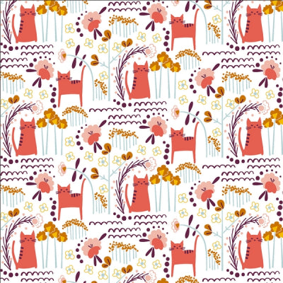 Glory - Elsies Cat Sunrise - Cotton + Steel