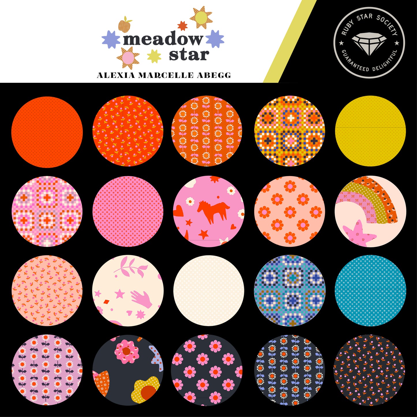 Meadow Star - Granny Squares - Ruby Star Society