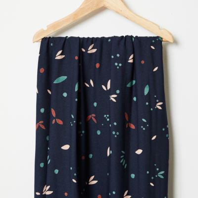 Petals Indigo - Crêpe de viscose - Mind the Maker