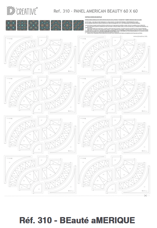 New York Beauty - Panneau Foundation Paper Piecing