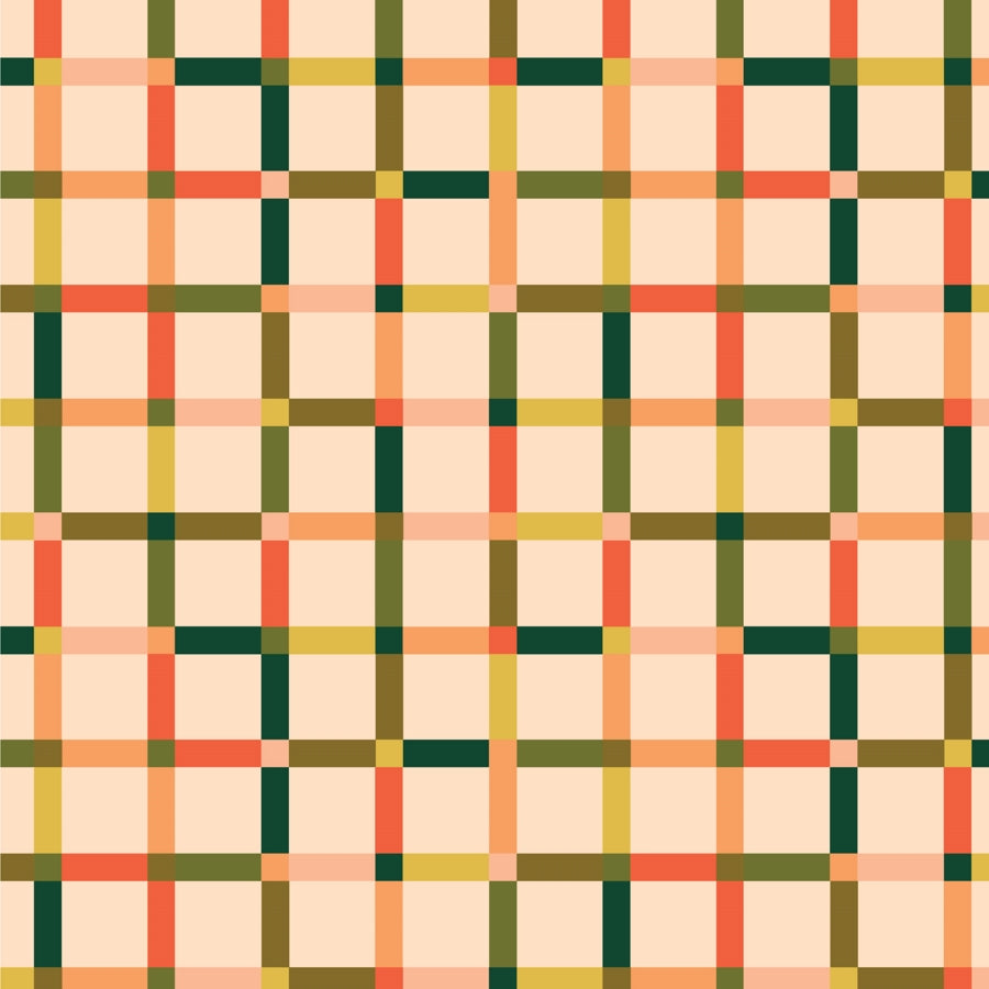 Poppy Fields - Poppy Plaid - Cloud 9