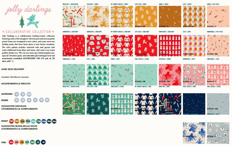 Jolly Darlings - Ornaments Peach - Ruby Star Society