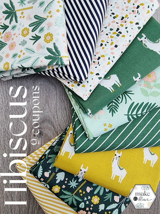 Assortiment de tissus - Hibiscus