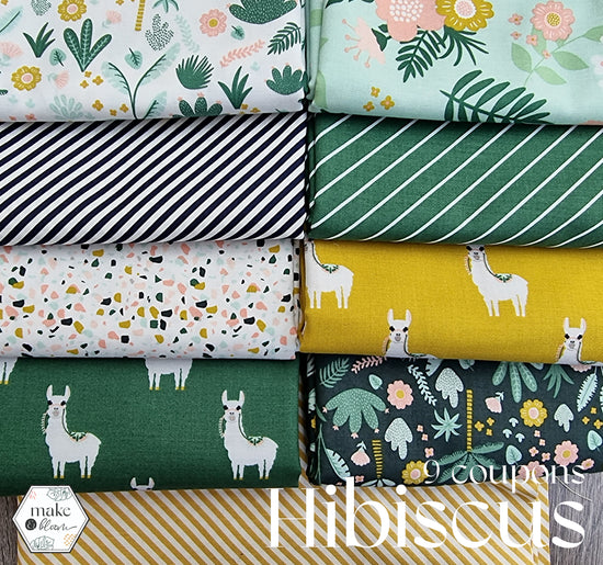 Assortiment de tissus - Hibiscus